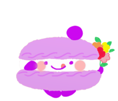 Cutie macaroon cake sticker #8239001