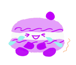 Cutie macaroon cake sticker #8239003