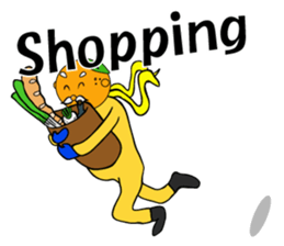 Nice life 's Orange grandfather<E> sticker #8239109