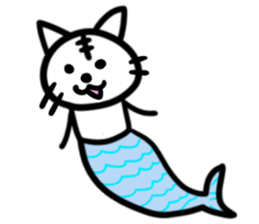 How about a cat? sticker #8239592