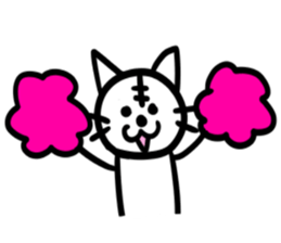 How about a cat? sticker #8239594