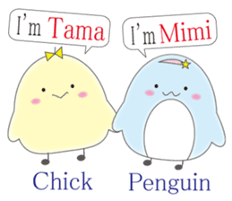 Tama and mimi talk in english! sticker #8240036