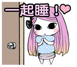 Black Bow Girl sticker #8240825