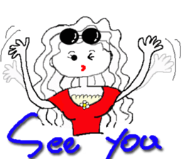 Girl of sunglasses sticker #8242166