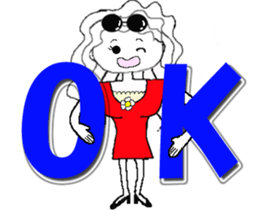 Girl of sunglasses sticker #8242175