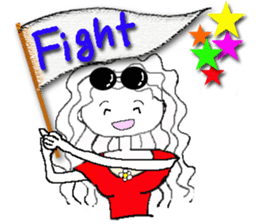 Girl of sunglasses sticker #8242190