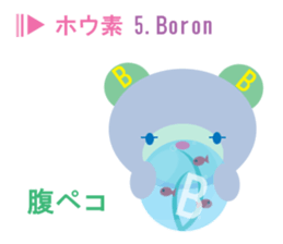 element symbol bear sticker #8242600