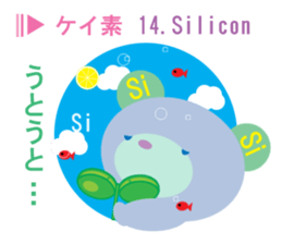 element symbol bear sticker #8242609