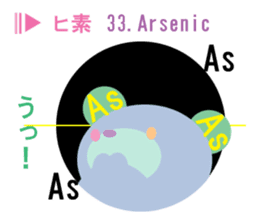 element symbol bear sticker #8242628