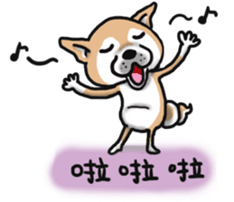 Shiba dog PanPan's normal life  3 sticker #8243397