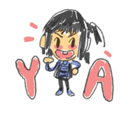 Long Distance Cute Power Couple sticker #8243805