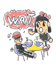 Long Distance Cute Power Couple sticker #8243815