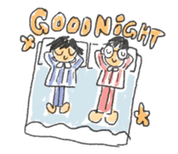 Long Distance Cute Power Couple sticker #8243835