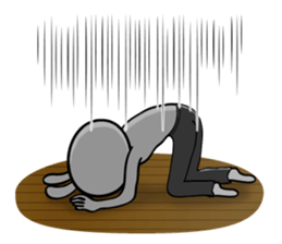 The umpire of the basketball in costume sticker #8244342