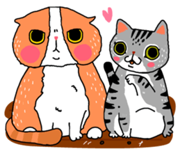 roommate kitties. sticker #8244517