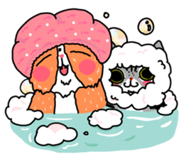 roommate kitties. sticker #8244530