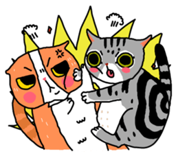 roommate kitties. sticker #8244547