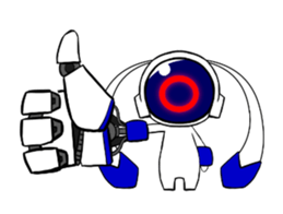 robotic rabbit sticker #8244728