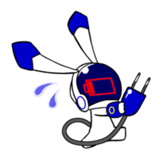 robotic rabbit sticker #8244748