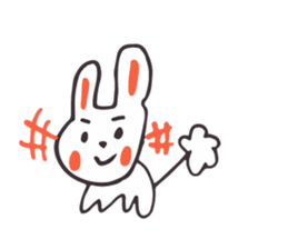 White Rabbit piece sticker #8245396