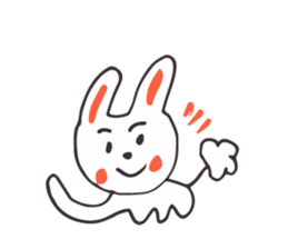 White Rabbit piece sticker #8245397