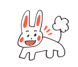 White Rabbit piece sticker #8245404