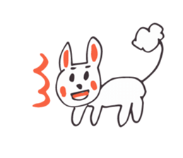 White Rabbit piece sticker #8245406