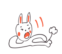 White Rabbit piece sticker #8245407