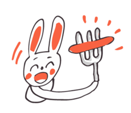 White Rabbit piece sticker #8245410