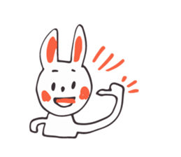 White Rabbit piece sticker #8245411