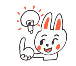 White Rabbit piece sticker #8245422