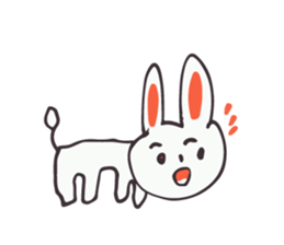 White Rabbit piece sticker #8245426