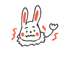 White Rabbit piece sticker #8245430