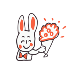 White Rabbit piece sticker #8245432