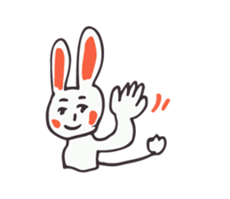 White Rabbit piece sticker #8245433