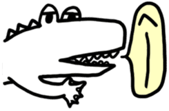 RAKUGAKI of animals sticker #8245586