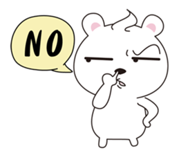 My little white cat  2.0 sticker #8246684