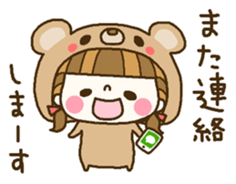 Costume girl. sticker #8246821