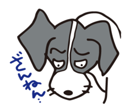 flap-flap lop-eared dog & bright kitten sticker #8247032
