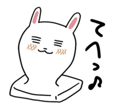 Rice cake rabbit stickers sticker #8247197