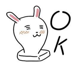 Rice cake rabbit stickers sticker #8247204