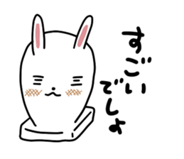 Rice cake rabbit stickers sticker #8247206
