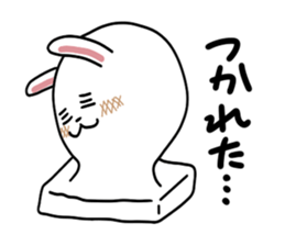 Rice cake rabbit stickers sticker #8247213