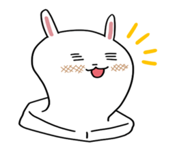 Rice cake rabbit stickers sticker #8247234
