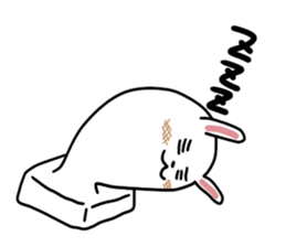 Rice cake rabbit stickers sticker #8247235