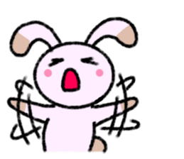 A Lovely Panda Rabbit sticker #8247282