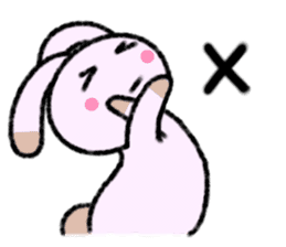 A Lovely Panda Rabbit sticker #8247301