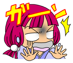 Over Reaction Girl2 sticker #8247811