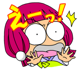 Over Reaction Girl2 sticker #8247814