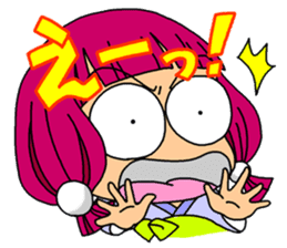 Over Reaction Girl2 sticker #8247814